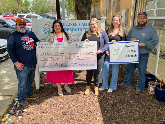 Childrens Alliance of South Texas check presentation