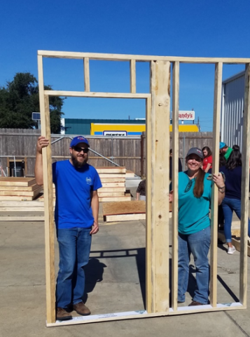 STEC employees at Habitat for Humanity build on December 2 2019